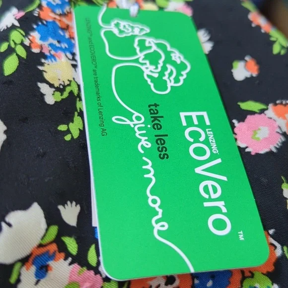 Boden Crew Neck Fit-and-Flare Dress Black, Wild Cluster - Picture 14 of 16